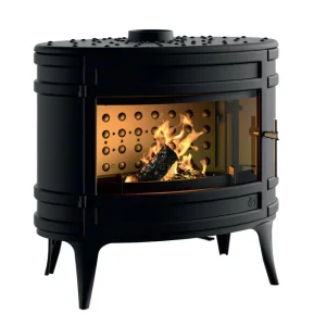 Poêle à bois INVICTA Mandor anthracite, 12 kW
